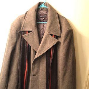 Michael Kors peacoat jacket with scarf 3XT